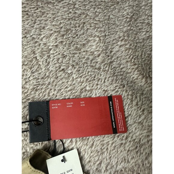 Jordan Craig Joggers Pants Mens Size 42x32 Tan Khaki Cotton Pockets Tapered Leg - Picture 9 of 16